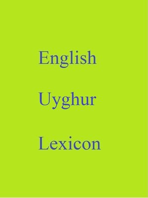 cover image of English Uyghur Lexicon